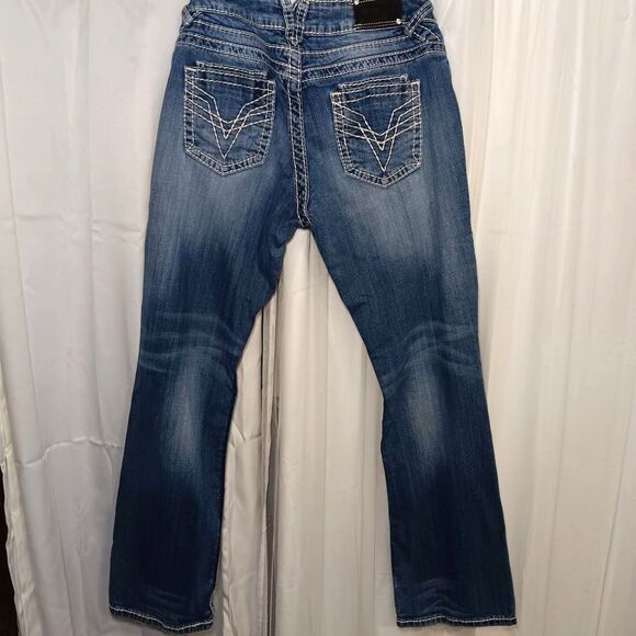 Vigoss Women's Sz 11 Length 31 Boot Cut Jeans The Dublin Style Light Wash - Picture 5 of 11